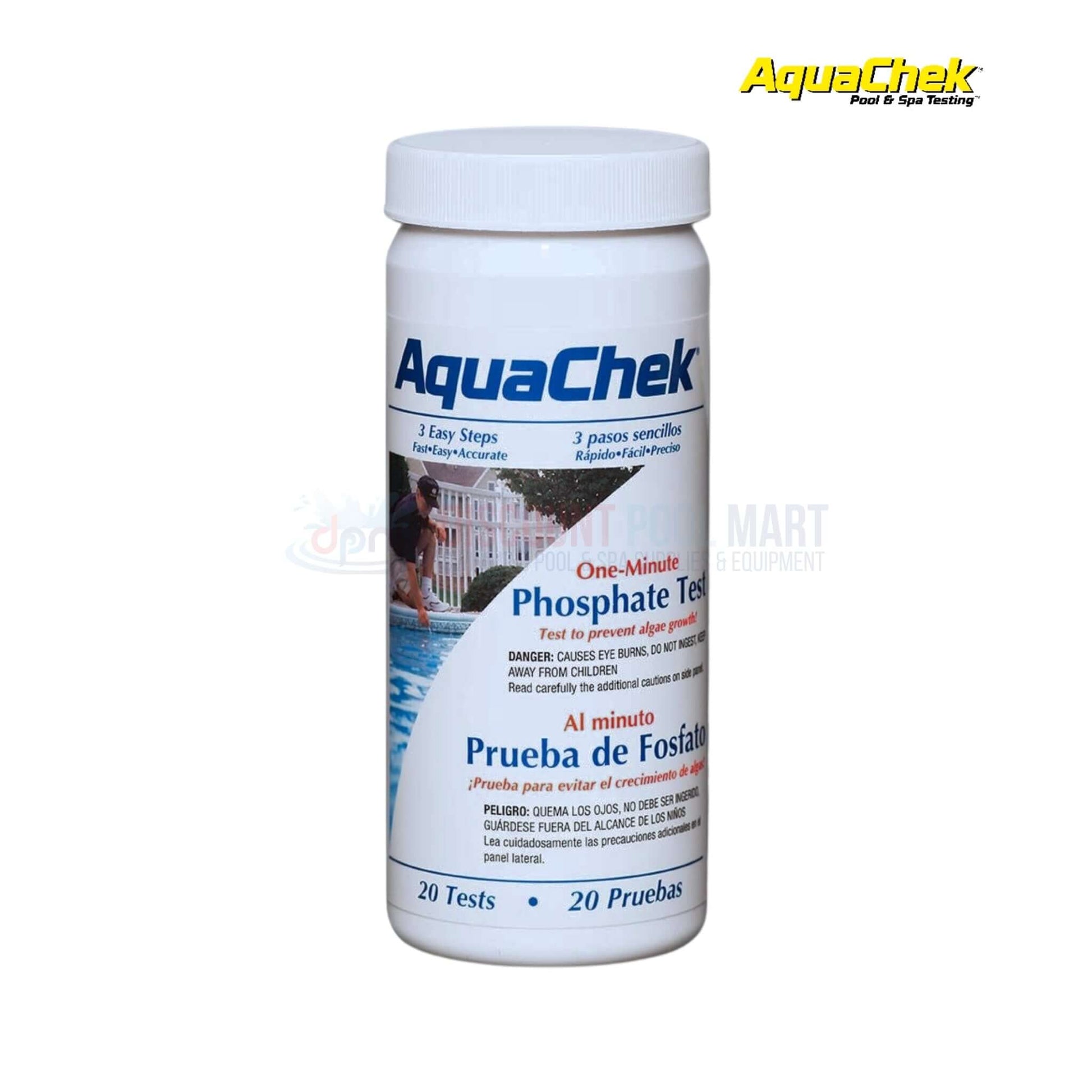 AquaChek Phosphate Test Kit 562227 with 20 strips for pool testing at Discount Pool Mart DPM.