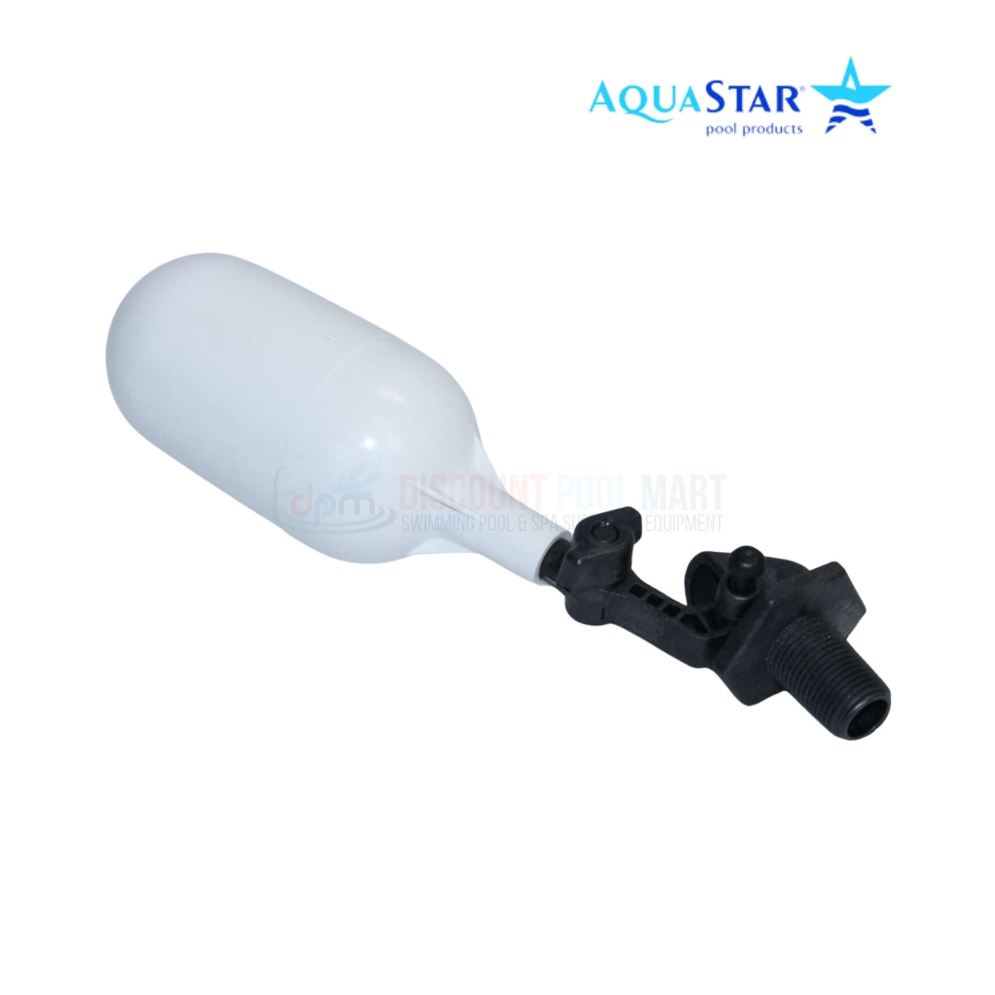 AquaStar Float Valve AFBV for Fillstar Pool Water Leveler by Discount Pool Mart DPM, 1/2" MPT connection.