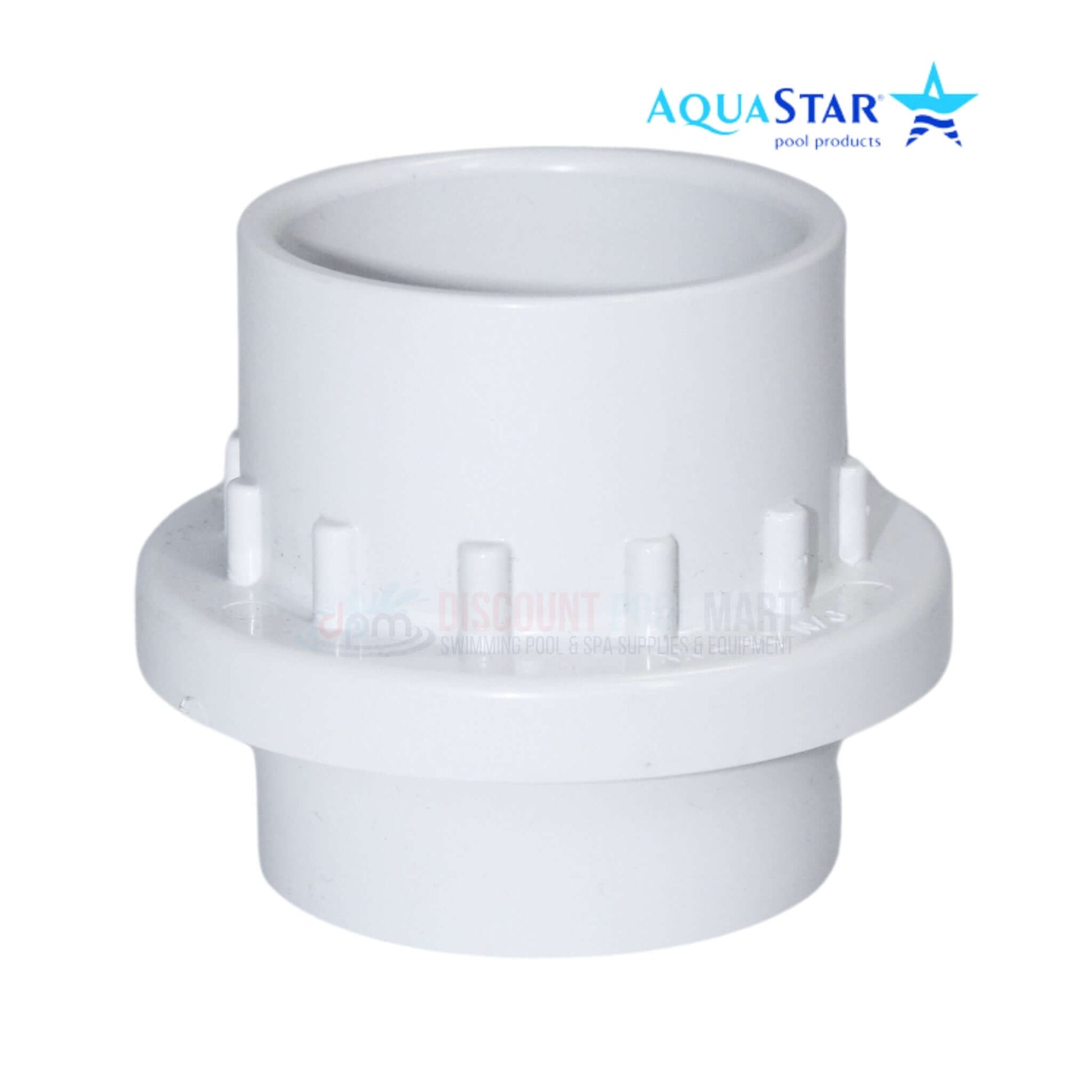 AquaStar Light Niche Return Fitting for 1.5" pipe, SKU 3601, from Discount Pool Mart. Durable UV-resistant ABS construction.