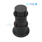 AquaStar Umbrella Stand with Sleeve and Center Cap SMUS102, Black, 5" for pool use, from Discount Pool Mart DPM.