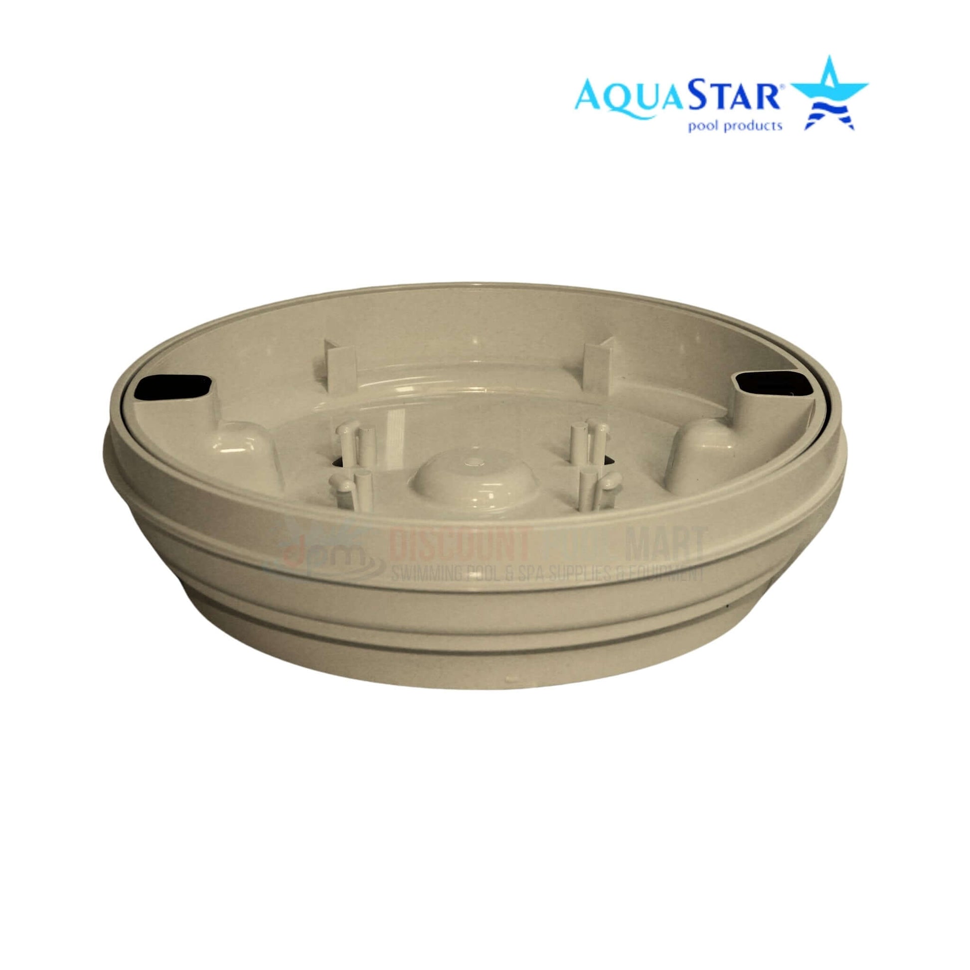 AquaStar 10" tan fillable standard skimmer lid and frame, SKU FL10108, from Discount Pool Mart DPM.