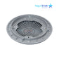 AquaStar 10" Round Main Drain Cover Grate A10RCFR103 from Discount Pool Mart DPM, UV-resistant engineered polymer.