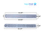 AquaStar 32" Channel Drain with Flat Grate | 32CDFLFR101