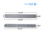 AquaStar 32" Channel Drain with Flat Grate dimensions, VGB-compliant and UV-resistant, SKU: 32CDFLFR103, Discount Pool Mart DPM.