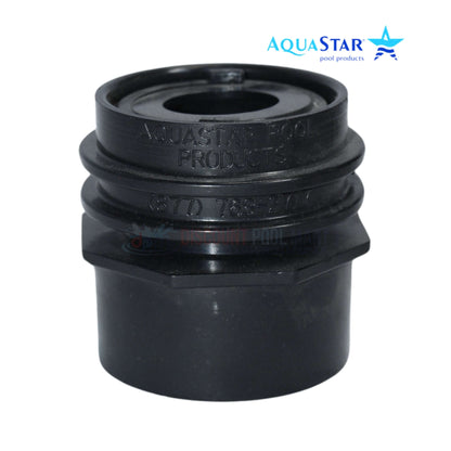 AquaStar Flush Mount Return Fitting for pools, 1.5-inch, integrated water stop, SKU JE3102, Discount Pool Mart DPM