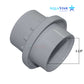 AquaStar Light Niche Return Fitting for 1.5" pipe in gray from Discount Pool Mart DPM, SKU 3603.