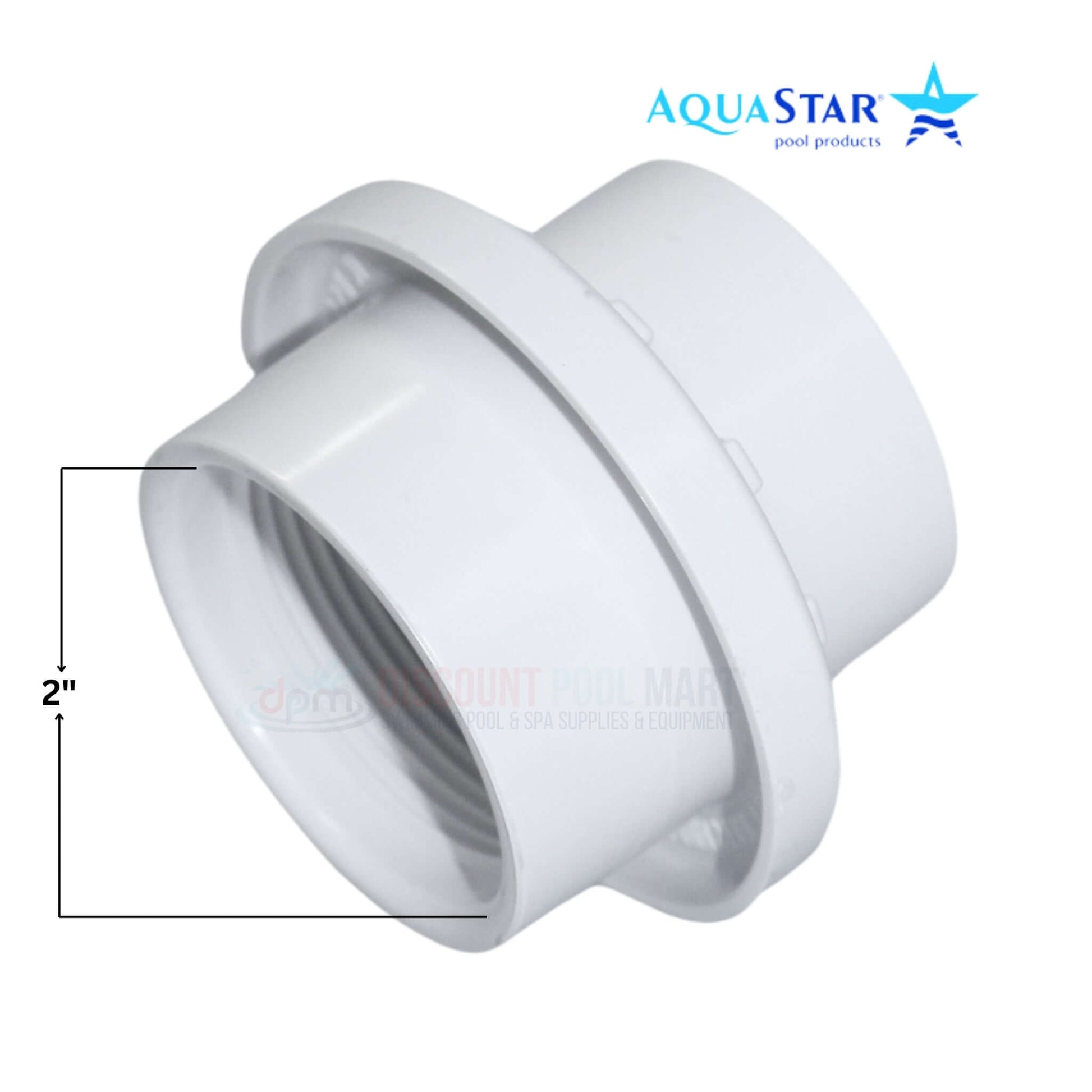 AquaStar Light Niche Return Fitting for 2" Pipe, SKU 3701, from Discount Pool Mart DPM for versatile pool installations.