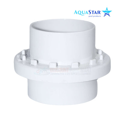 AquaStar Light Niche Return Fitting for 2-inch pipe, SKU 3701, by Discount Pool Mart DPM, durable white finish.