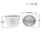 AquaStar Skimmer Basket SK6 with handle, dimensions 8.25" x 5.5", from Discount Pool Mart (DPM) for effective pool debris collection.