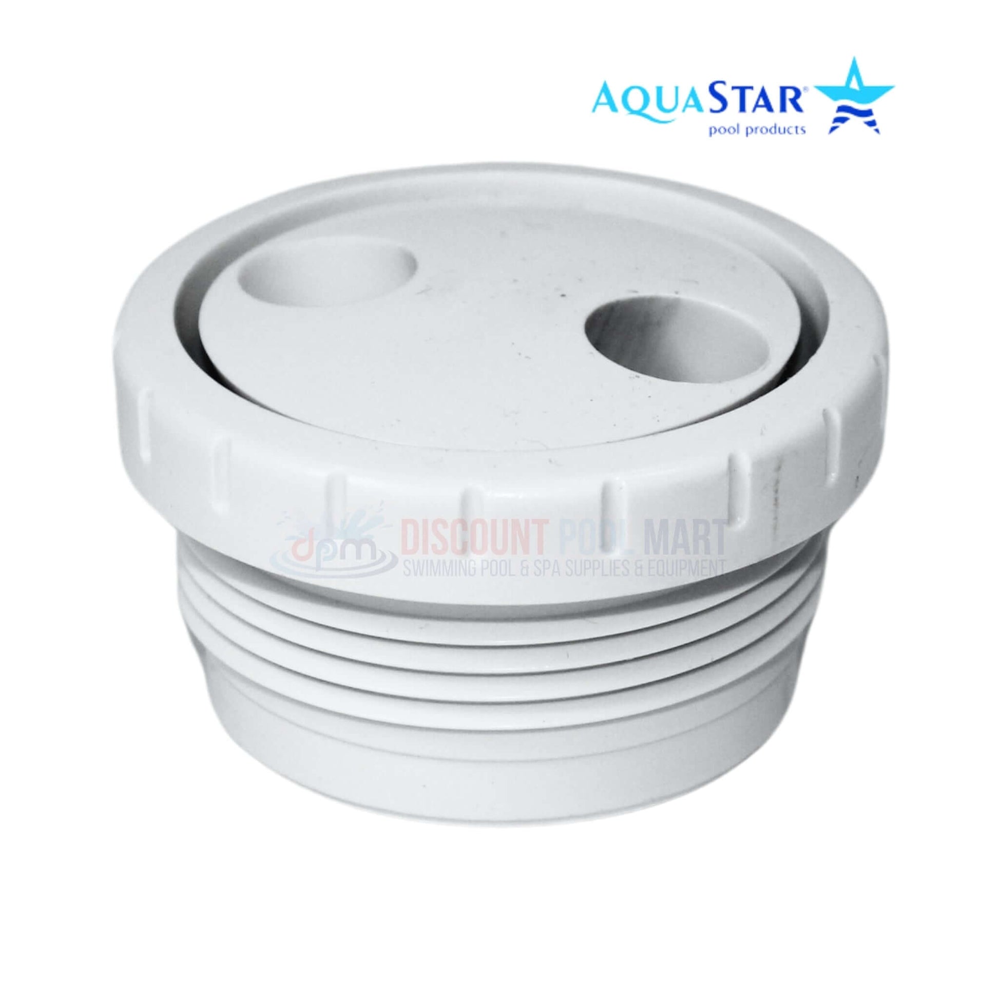 AquaStar Therapeutic Spinner Jet TS101 in white, ideal for spas, available at Discount Pool Mart DPM.