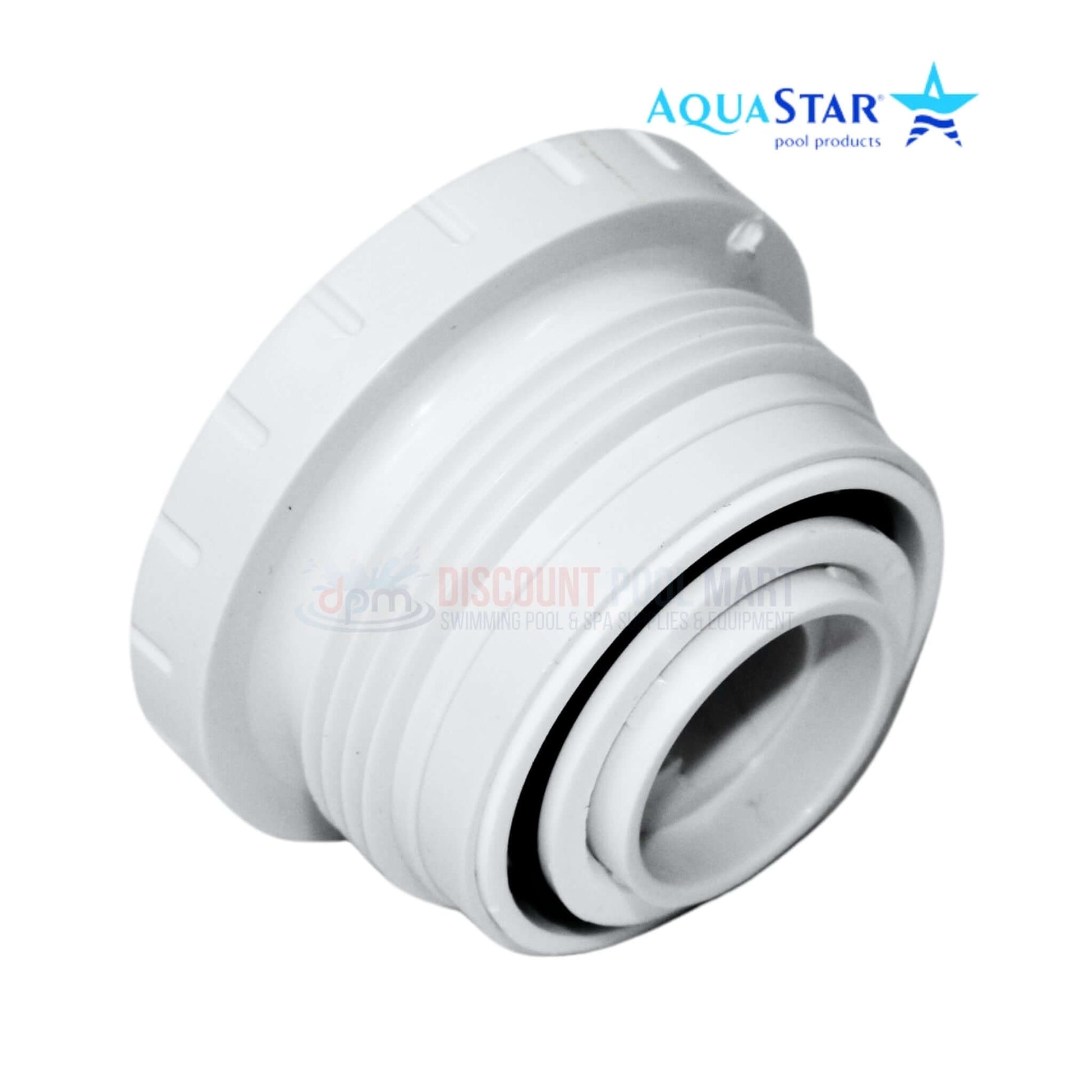 AquaStar TS101 Therapeutic Spinner Jet in white, ideal for spas. Available at Discount Pool Mart DPM.