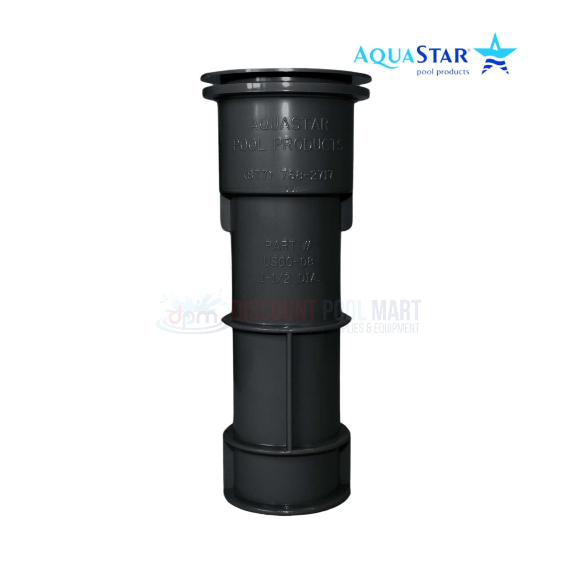 AquaStar Umbrella Stand with Sleeve and Center Cap, 7.5-inch, Black, from Discount Pool Mart DPM.