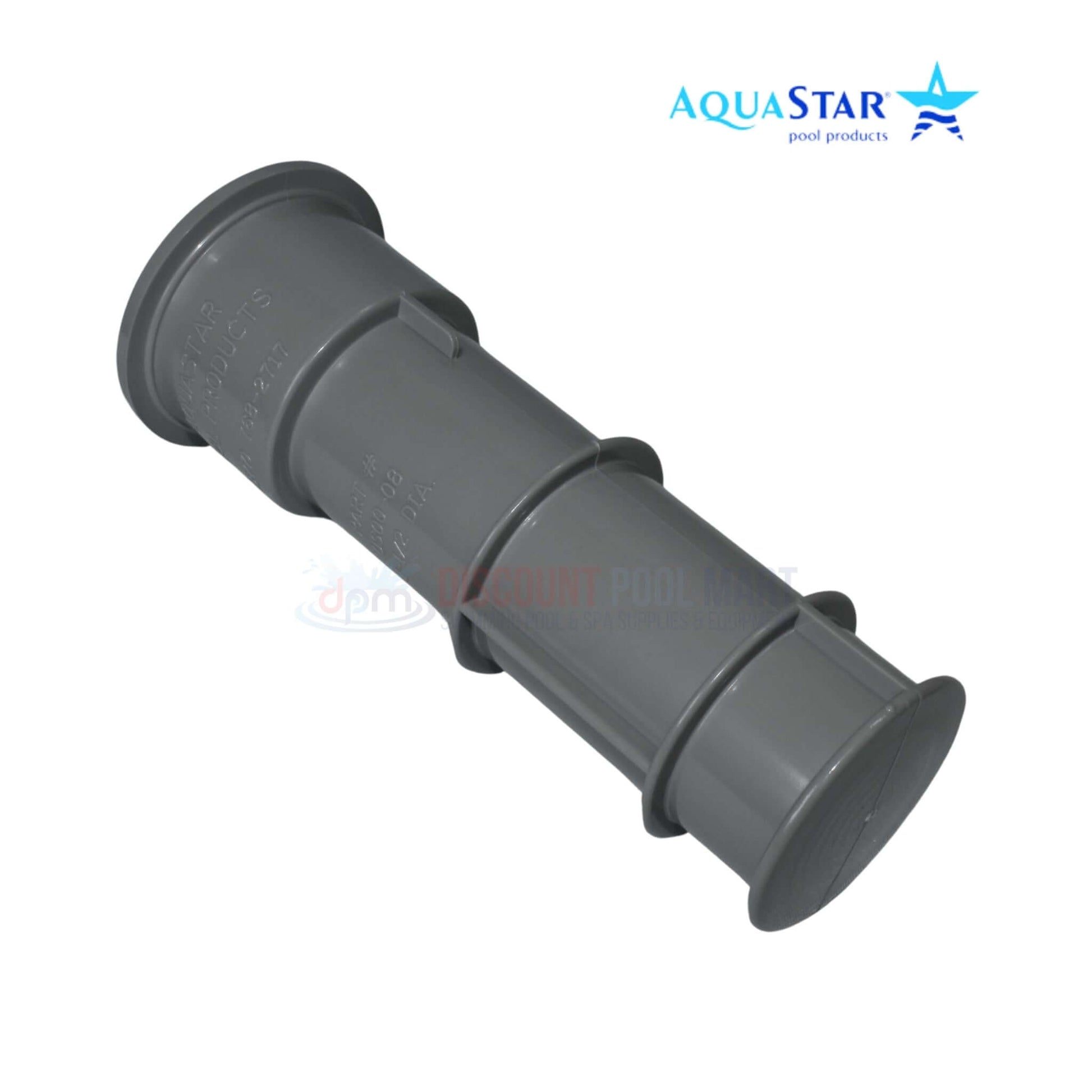 AquaStar Umbrella Stand Sleeve Dark Gray 7.5" for pool use, available at Discount Pool Mart (DPM). Durable UV-resistant ABS.