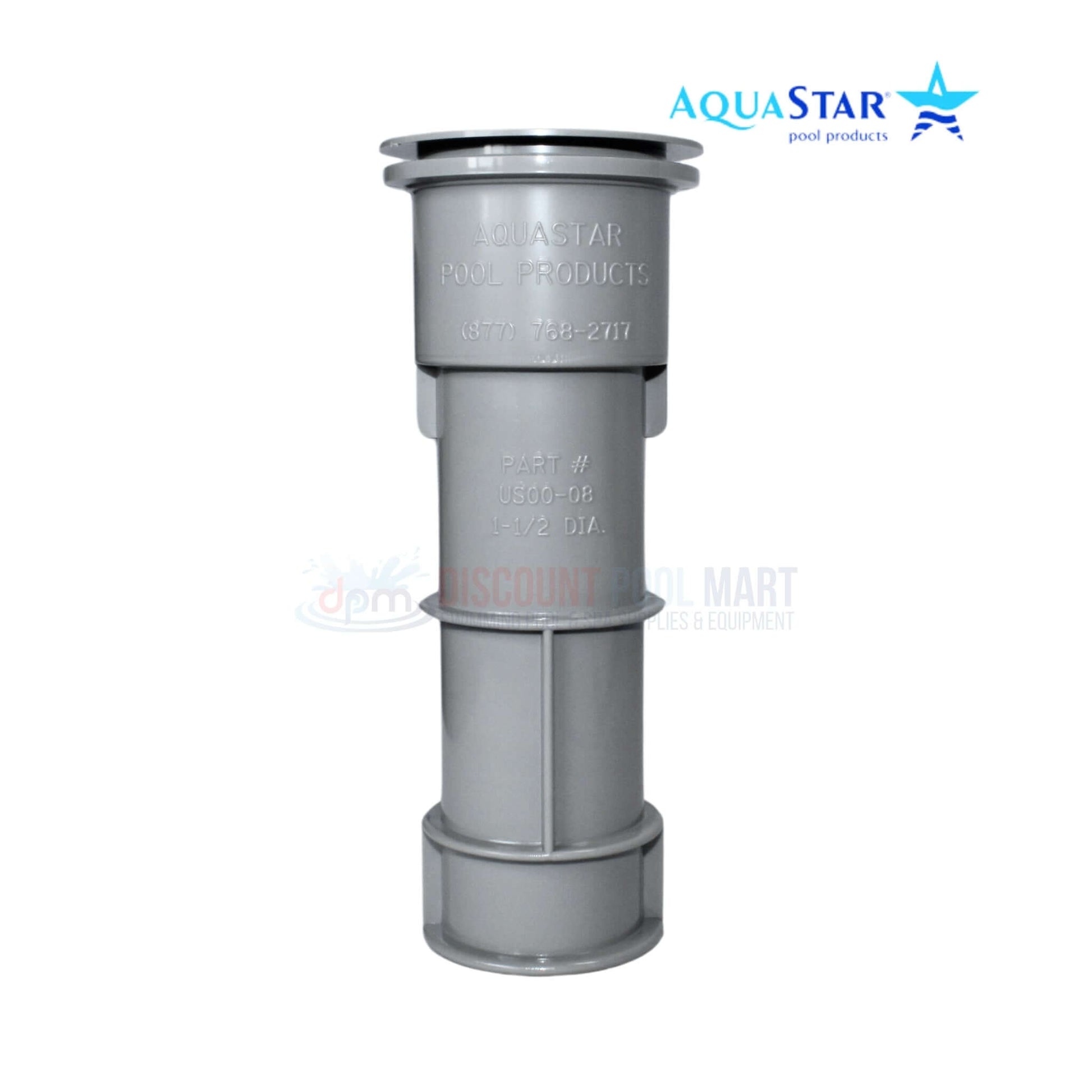 AquaStar Umbrella Stand with Sleeve and Center Cap US103, Gray, 7.5-inch, Durable ABS, from Discount Pool Mart DPM.