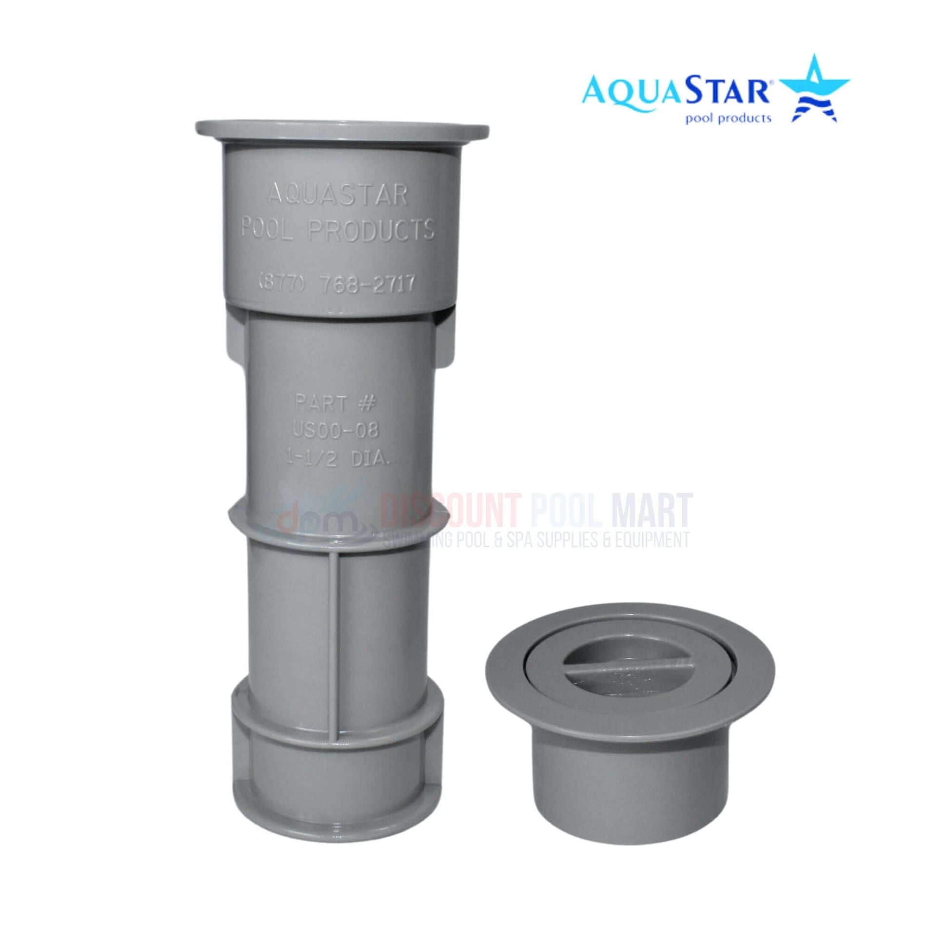 AquaStar Umbrella Stand with Sleeve and Center Cap US103, gray 7.5-inch, from Discount Pool Mart DPM.