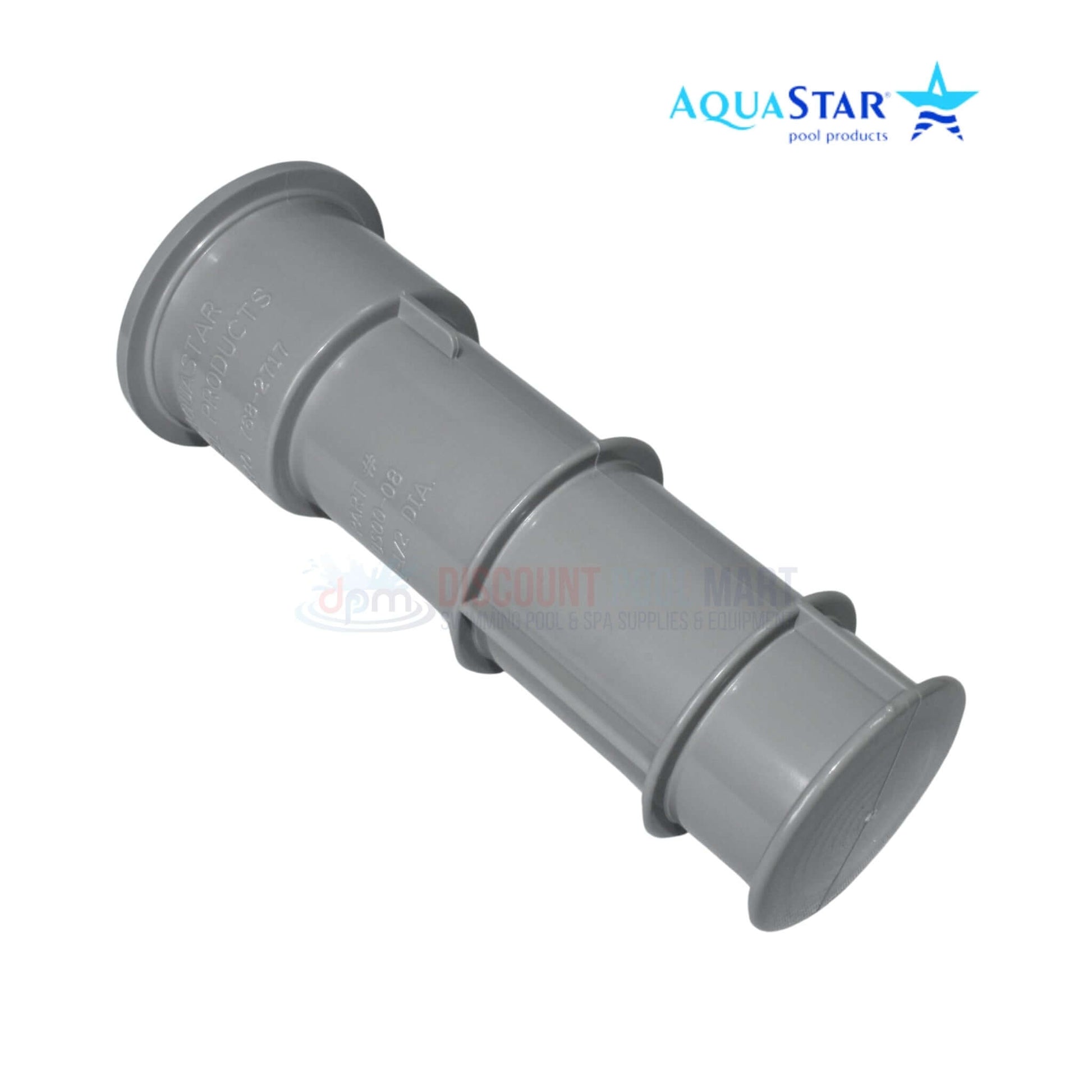 AquaStar Umbrella Stand Sleeve and Center Cap, Gray, 7.5 inches, from Discount Pool Mart (DPM) for versatile pool use.