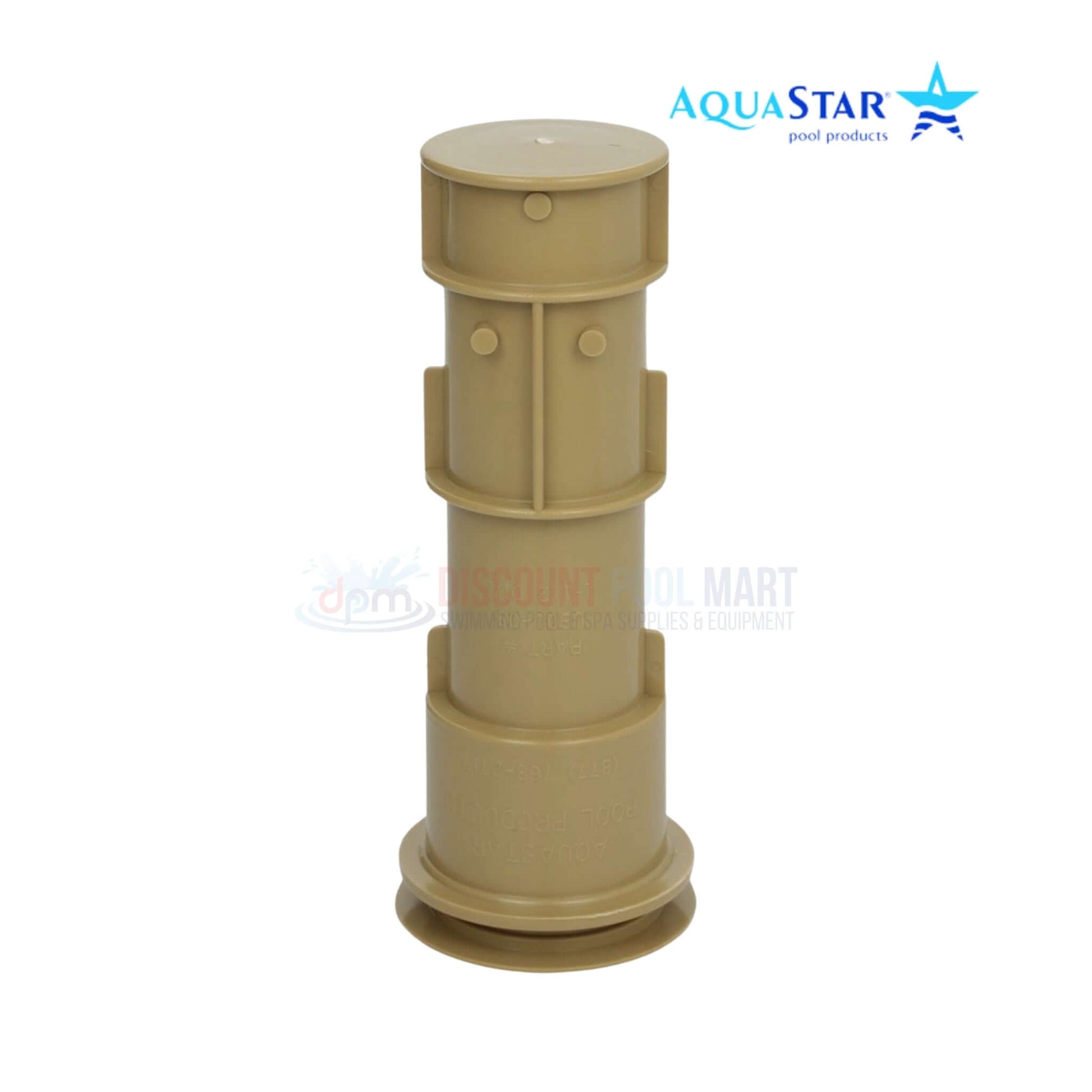 AquaStar 7.5" Umbrella Stand with Sleeve and Center Cap in Tan from Discount Pool Mart DPM for durable pool use.