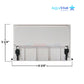 AquaStar Weir Plate SKWD101 with Clips for FlowStar Skimmers, white, dimensions 8 3/8" x 5 1/4", from Discount Pool Mart DPM.