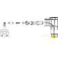 Aquastar Sectional Hose Skimmer Cone Adapter HWN152 diagram for pool maintenance by Discount Pool Mart DPM.