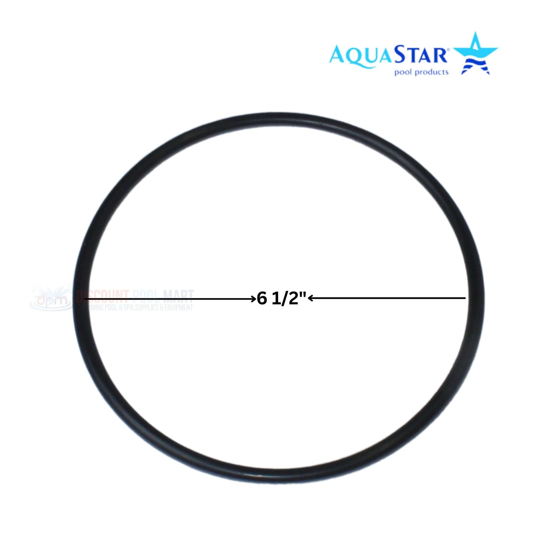 Aquastar strainer cover o-ring, 6 1/2 inches, compatible with Hayward Super II pumps, Discount Pool Mart DPM.