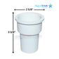 Aquastar Sectional Hose Skimmer Cone Adapter HWN152 from Discount Pool Mart, dimensions 2 5/8'' x 3 3/8'' for efficient pool maintenance.