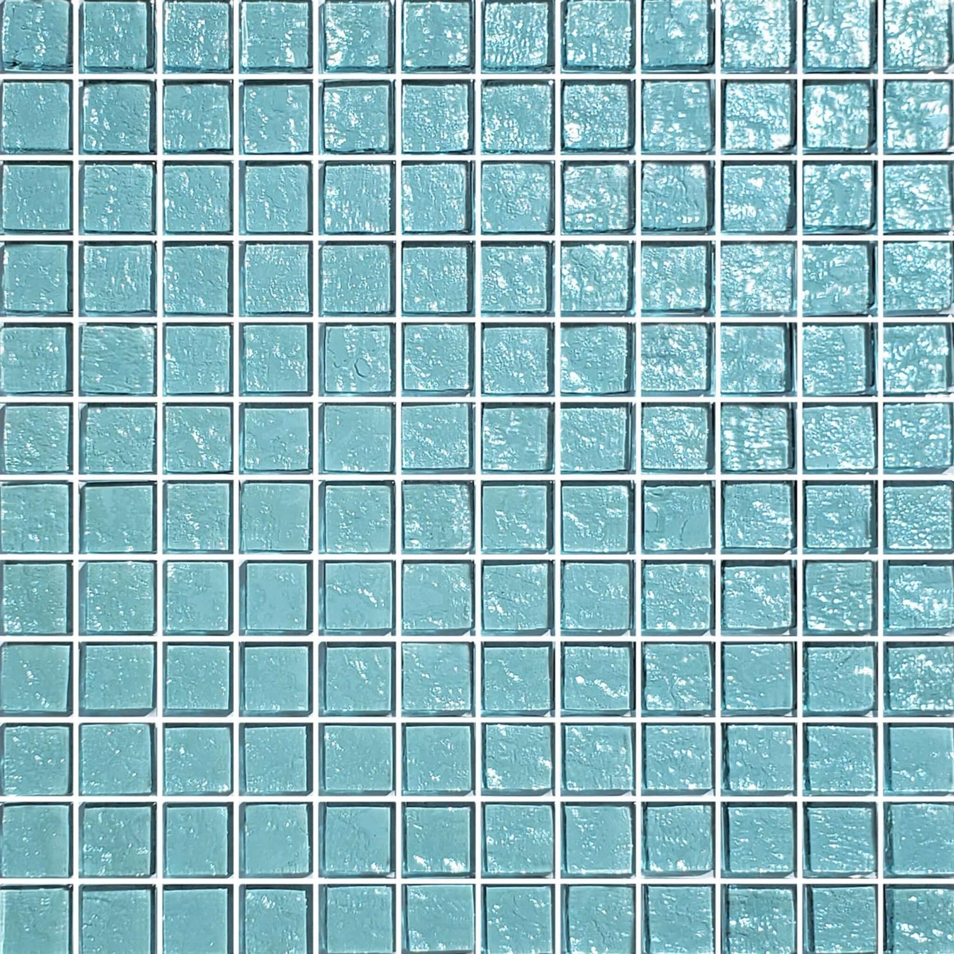 Artistry in Mosaics 1" x 1" Glass Tiles Galaxy Series Aquamarine for pools, spas, SKU GG82323T9 from Discount Pool Mart.