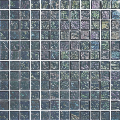 Artistry in Mosaics 1" x 1" Glass Tiles Galaxy Series | Graphite | 1 sq ft. | GG82323K8