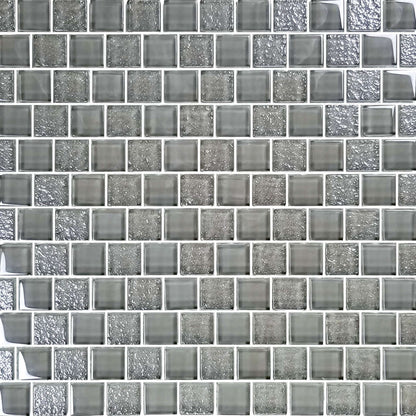 Artistry in Mosaics 1" x 1" Glass Tiles Signature Series | Gray | 1 sq ft. | SS82323K2