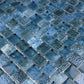 Artistry in Mosaics 1" x 1" Glass Tiles Signature Series | Gunmetal Blue | 1 sq ft. | SS82323B8