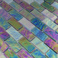 Artistry in Mosaics 1" x 2" Glass Tiles Ocean Series | Black Blend | 1 sq ft. | GC62348K4