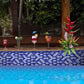 Artistry in Mosaics 1" x 2" Glass Tiles Ocean Series | Blue Blend | 1 sq ft. | GC62348B6