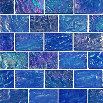 Artistry in Mosaics 2" x 3" Glass Tiles Ocean Series | Light Blue Blend | 1 sq ft. | GC64872B12