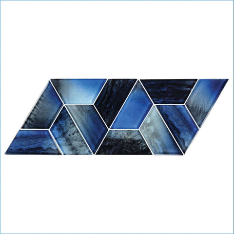 Artistry in Mosaics 2" x 4" Glass Tiles Dimension Series Dusk, mesh-mounted, SKU TZ824K1 | Discount Pool Mart DPM