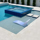 Artistry in Mosaics 2" x 6" Glass Tiles Moonscape Series | Blue | 1 sq ft. | MS826B1
