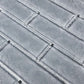 Artistry in Mosaics 2" x 6" Glass Tiles Moonscape Series | Gray | 1 sq ft. | MS826K7