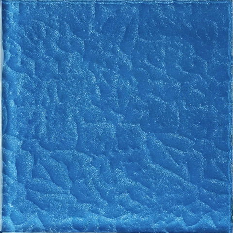 Artistry in Mosaics 6x6 Blue Glass Tile with Rippled Texture, Moonscape Series - MS866B1 - Discount Pool Mart DPM