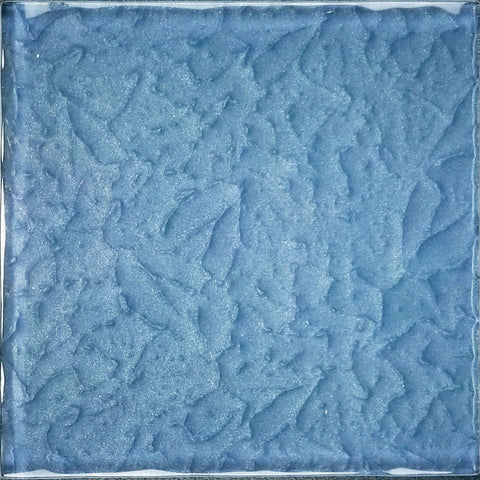 Artistry in Mosaics 6" x 6" Steel Blue Glass Tile, Moonscape Series, SKU MS866B2 | Discount Pool Mart DPM