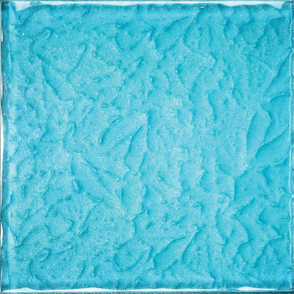 Artistry in Mosaics 6" x 6" Glass Tiles Moonscape Series | Turquoise | MS866T3