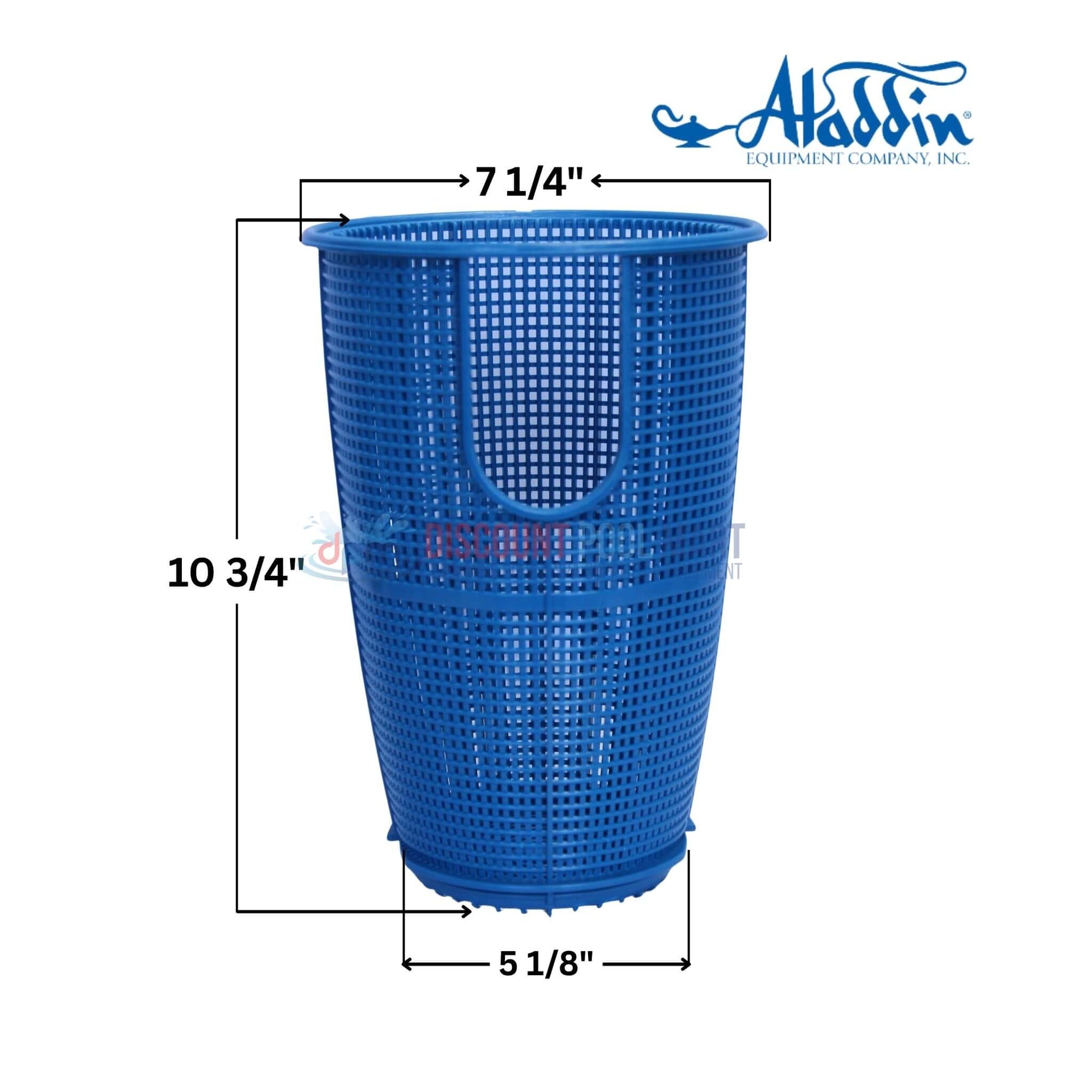 B-218 | Aladdin Pump Basket For Hayward NorthStar SP4000 | SPX4000M shown in blue with dimensions for pool supplies use.