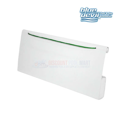 B8550 | Blue Devil Skimmer Weir Gate for Swimquip U3 | 8-3/8" | 08650-0022, white plastic gate, swimming pool part, Discount Pool Mart.
