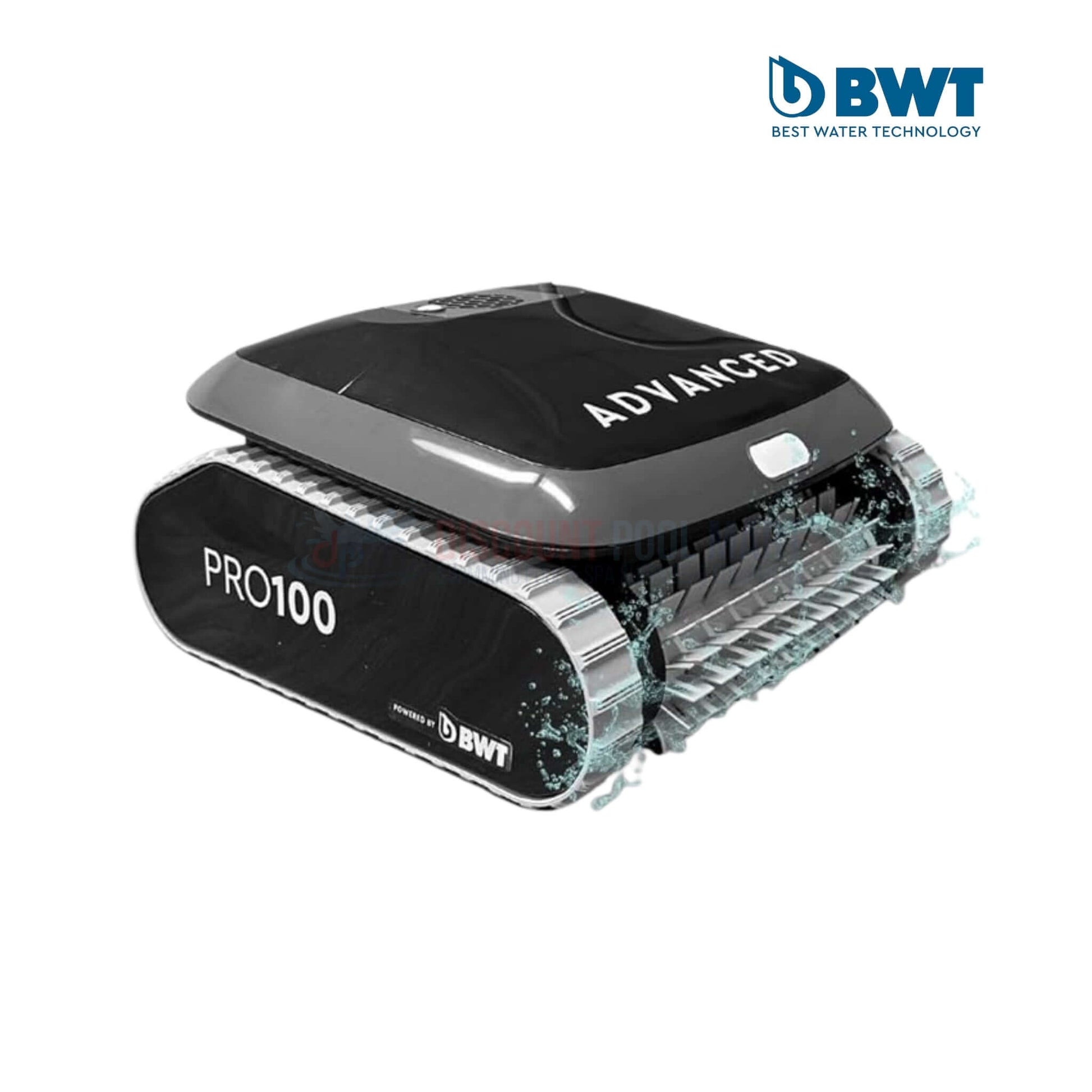 BWT Advanced Pro 100 Robotic Pool Cleaner for above ground pools, available at Discount Pool Mart DPM, 49 Ft cable.