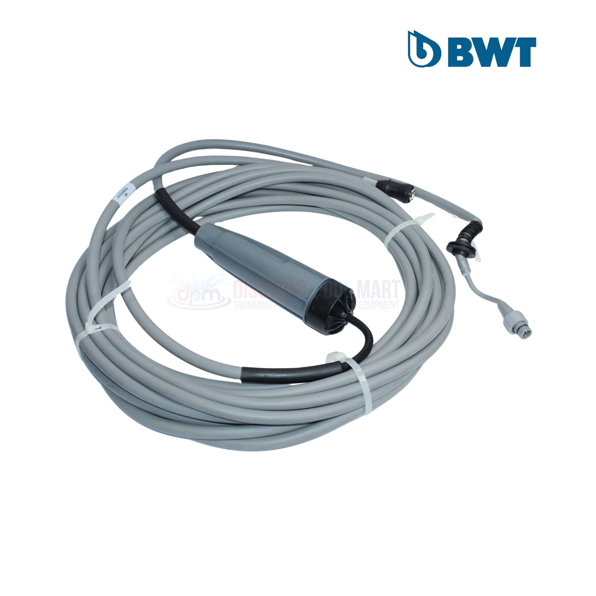 BWT D600 Robotic Cleaner Power Cable from Discount Pool Mart, gray high-quality cable for pool use, 45-60 ft length.