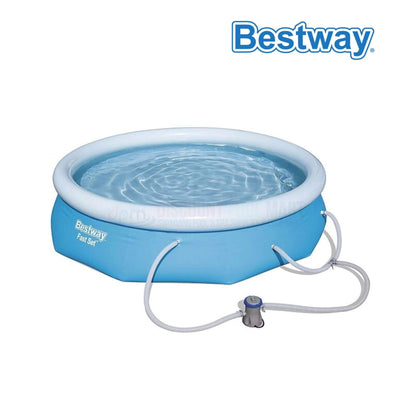 Bestway Fast Set Inflatable Swimming Pool With Filter | 10' x 30" | 57269E