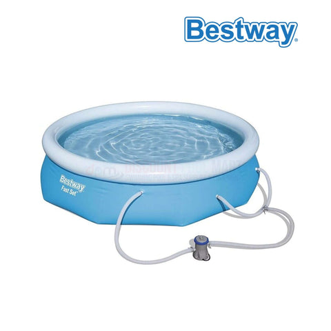 Bestway Fast Set Inflatable Swimming Pool 10' x 30" with Filter 57269E from Discount Pool Mart DPM.