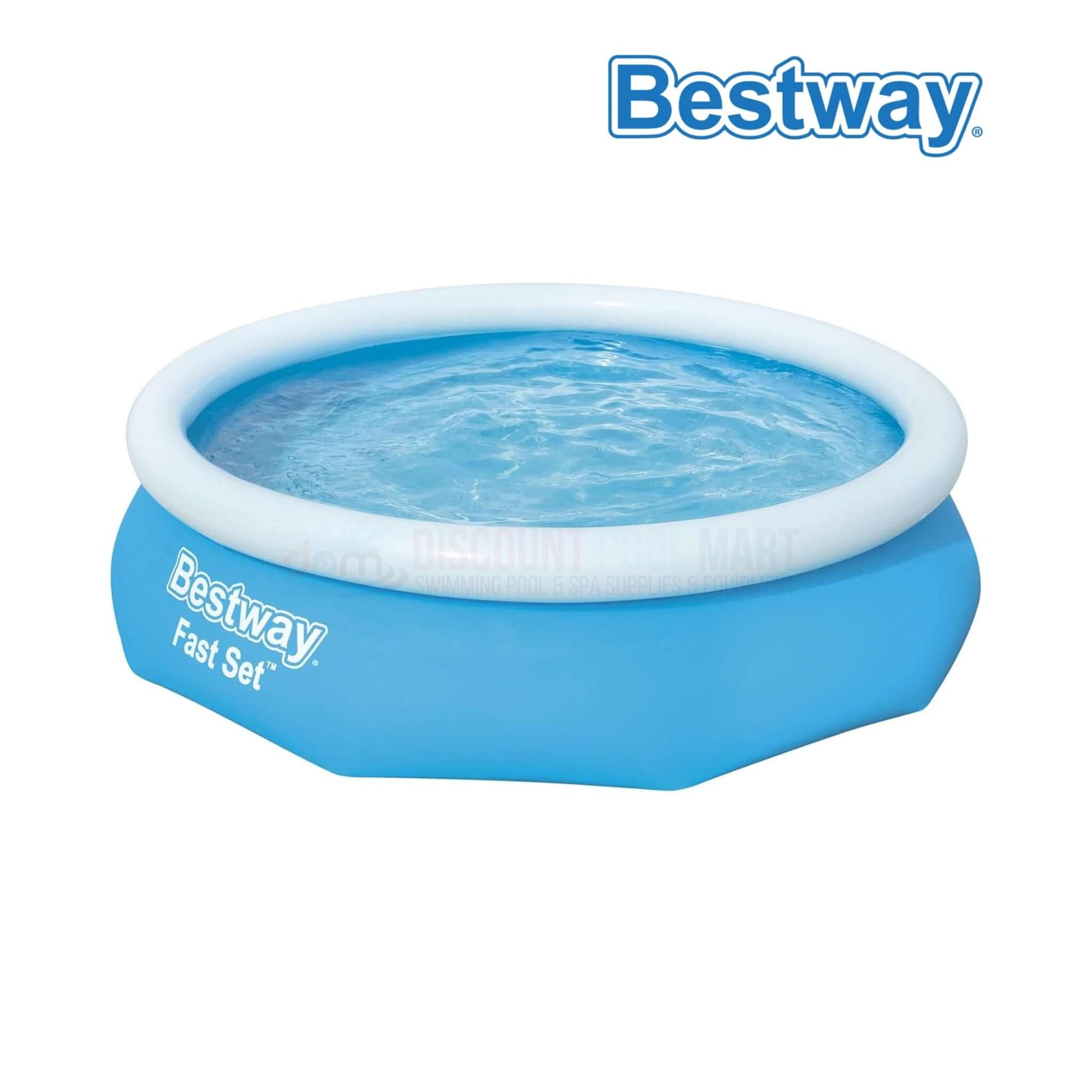 Bestway Fast Set Inflatable Swimming Pool With Filter, 12' x 30" for summer fun, SKU: 57275E, from Discount Pool Mart DPM.
