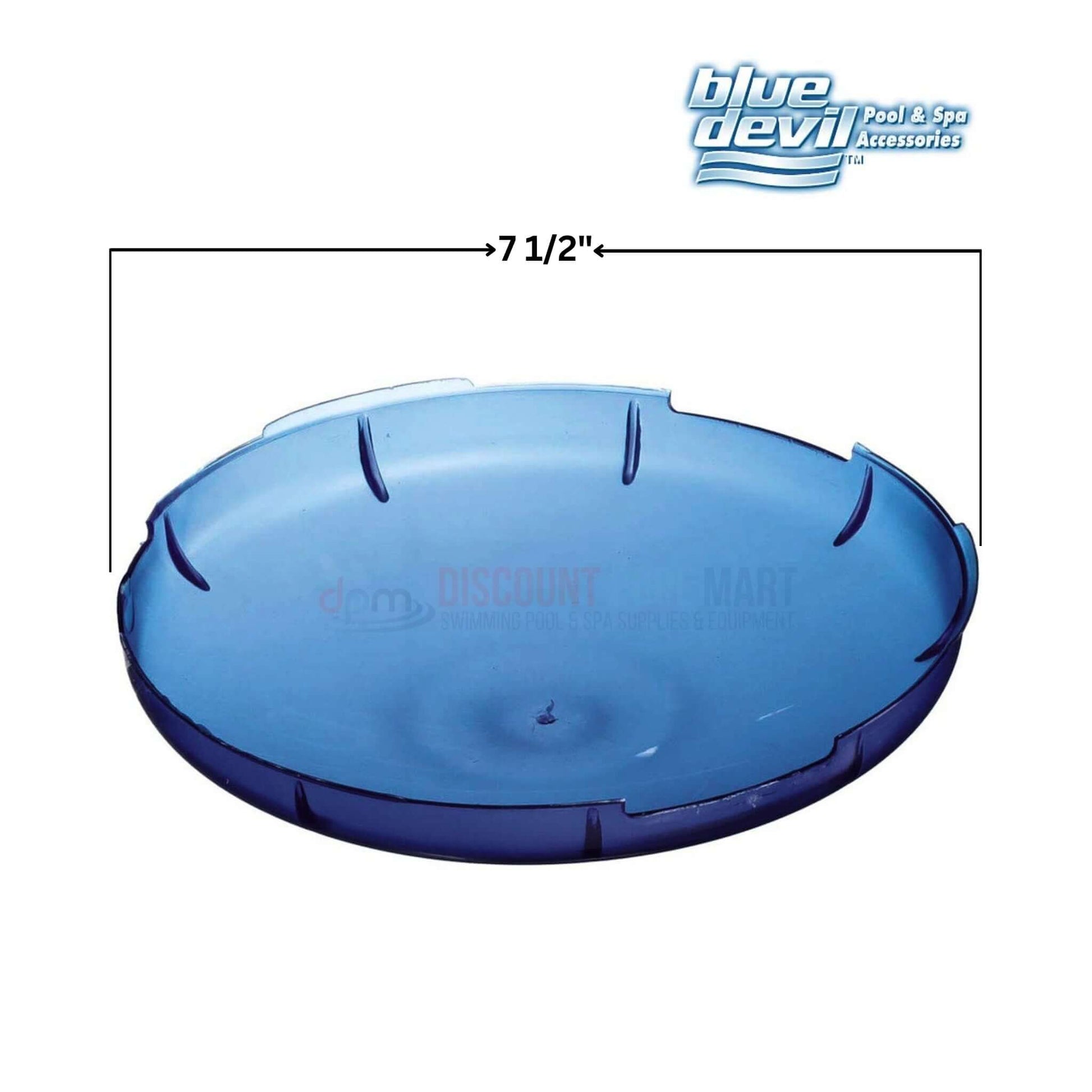 Blue Devil Pool Light Blue Lens Cover B8481, 7.5" diameter, enhances pool ambiance, available at Discount Pool Mart DPM.