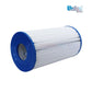 C-4335 | Unicel Pentair Rainbow Dynamic 35 pool filter cartridge showing blue end cap, 219 pleats for clear water. Discount Pool Mart.