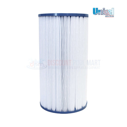 C-4335 | Unicel Pentair Rainbow Dynamic 35 filter cartridge with 219 pleats, displayed in a vertical position for pool supplies at Discount Pool Mart.