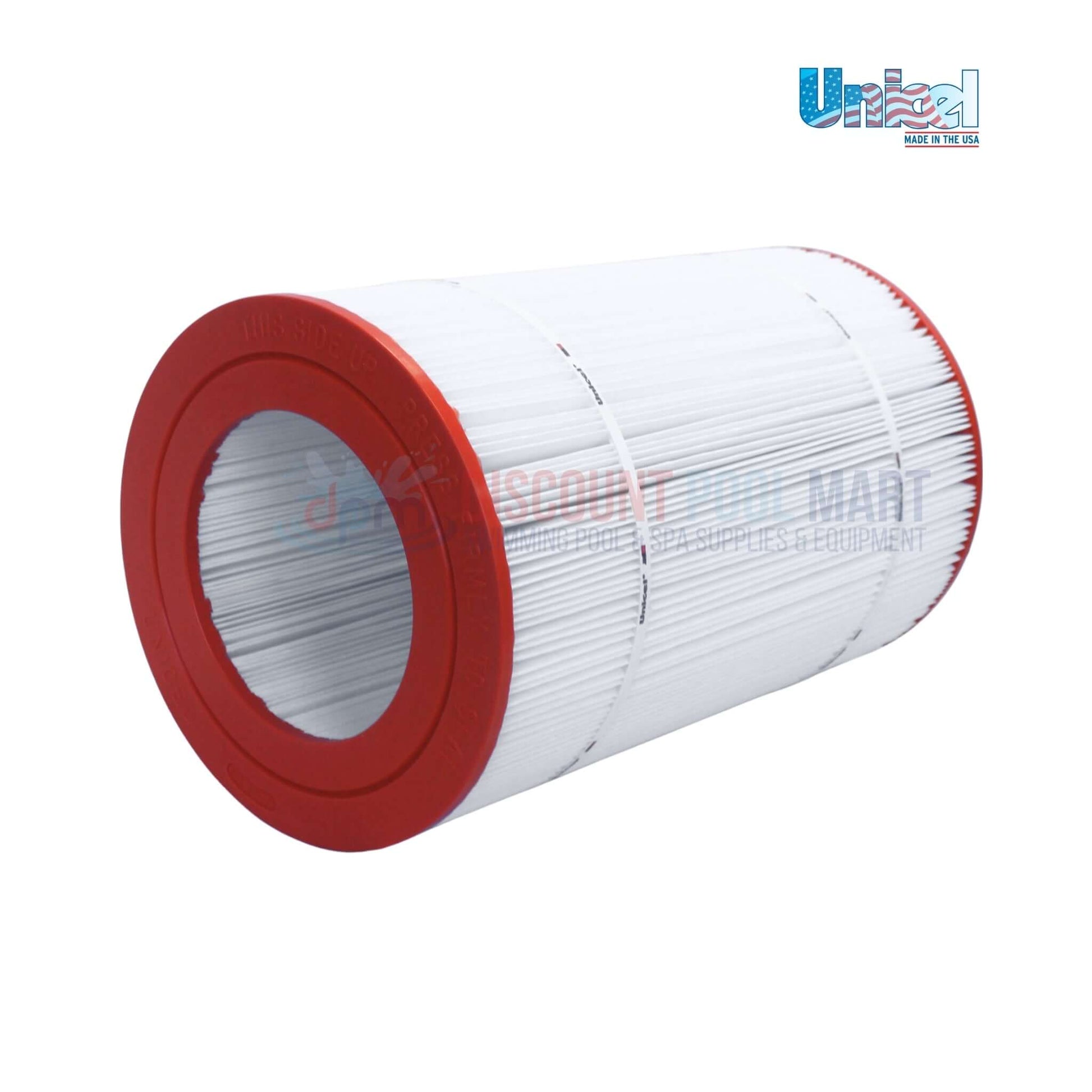 C-9407 | Unicel 75 Sq. Ft. Cartridge For Pentair CC75 & Predator-75 | R173214, pool filter with red end caps, ideal for cleaning pools from Discount Pool Mart.
