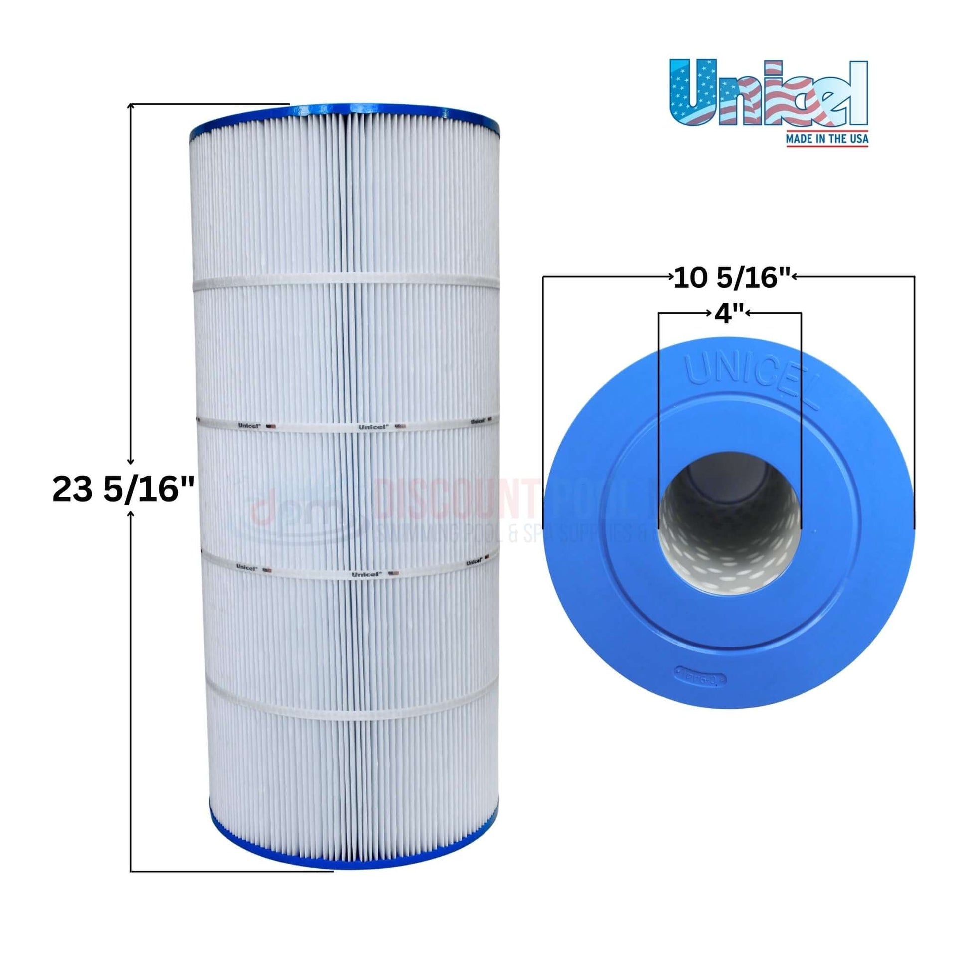 C-9441 | Unicel Hayward C150S 150 Sq. Ft. Cartridge | CX150XRE filter with dimensions, designed for pool supplies from Discount Pool Mart.